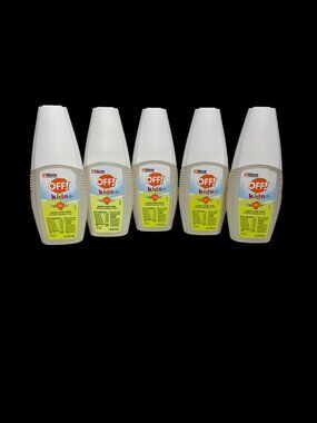 Lot of 5-OFF! Kids Mosquito Spray 100% Plant Based Oils Non Greasy 4 oz Bottles